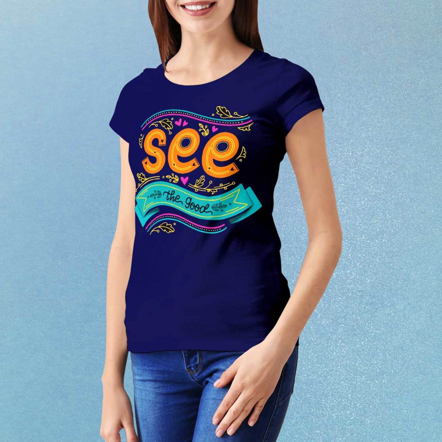Talk By Fashion SEE Designer Women t-shirt