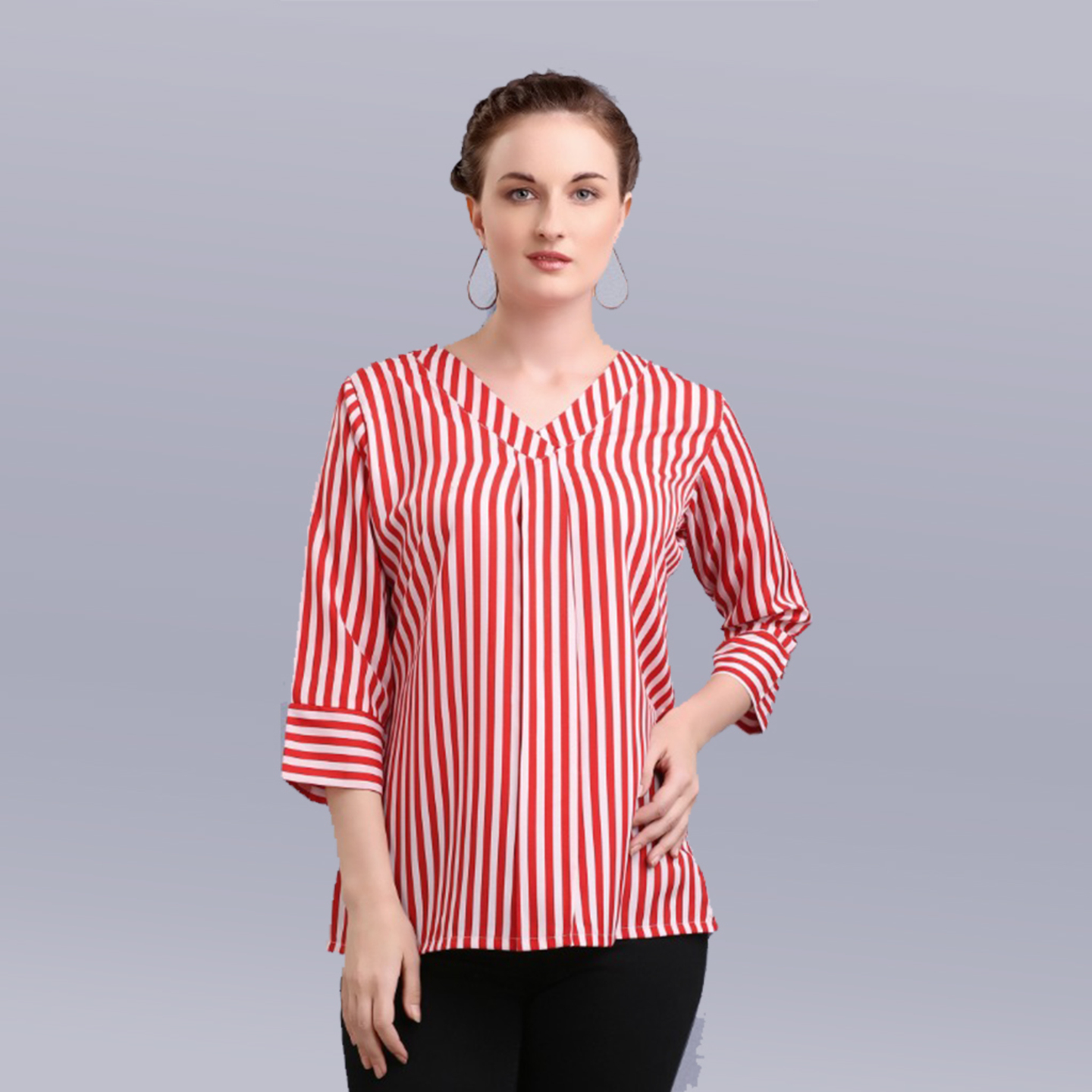 Talk By Fashion Stylish Casual Printed Top