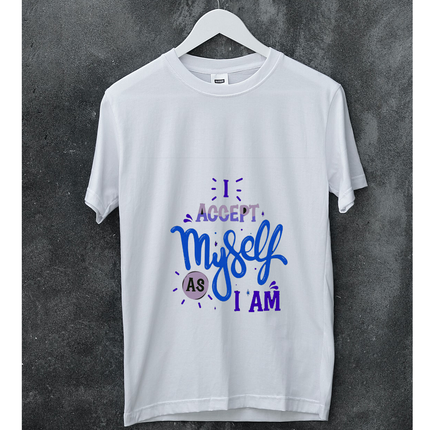 TBF Mens White Graphic tee- Myself
