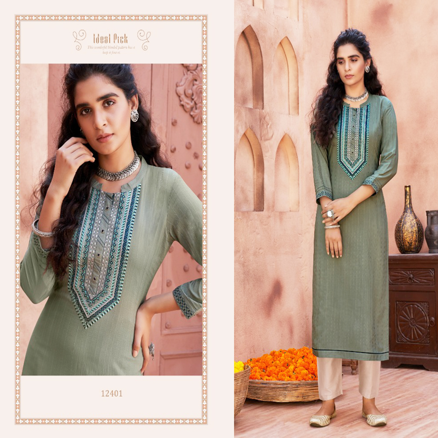 Talk By Fashion Women Embroidered Heavy Long Kurti