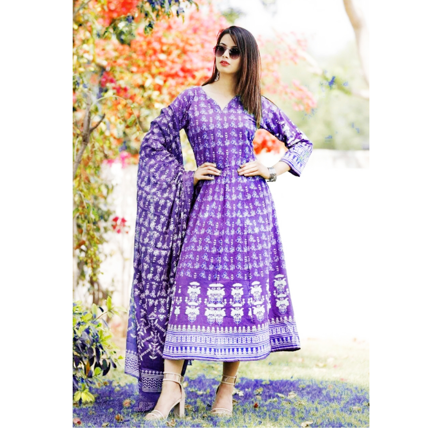 TBF Pure Cotton Kurta Duppatta Set