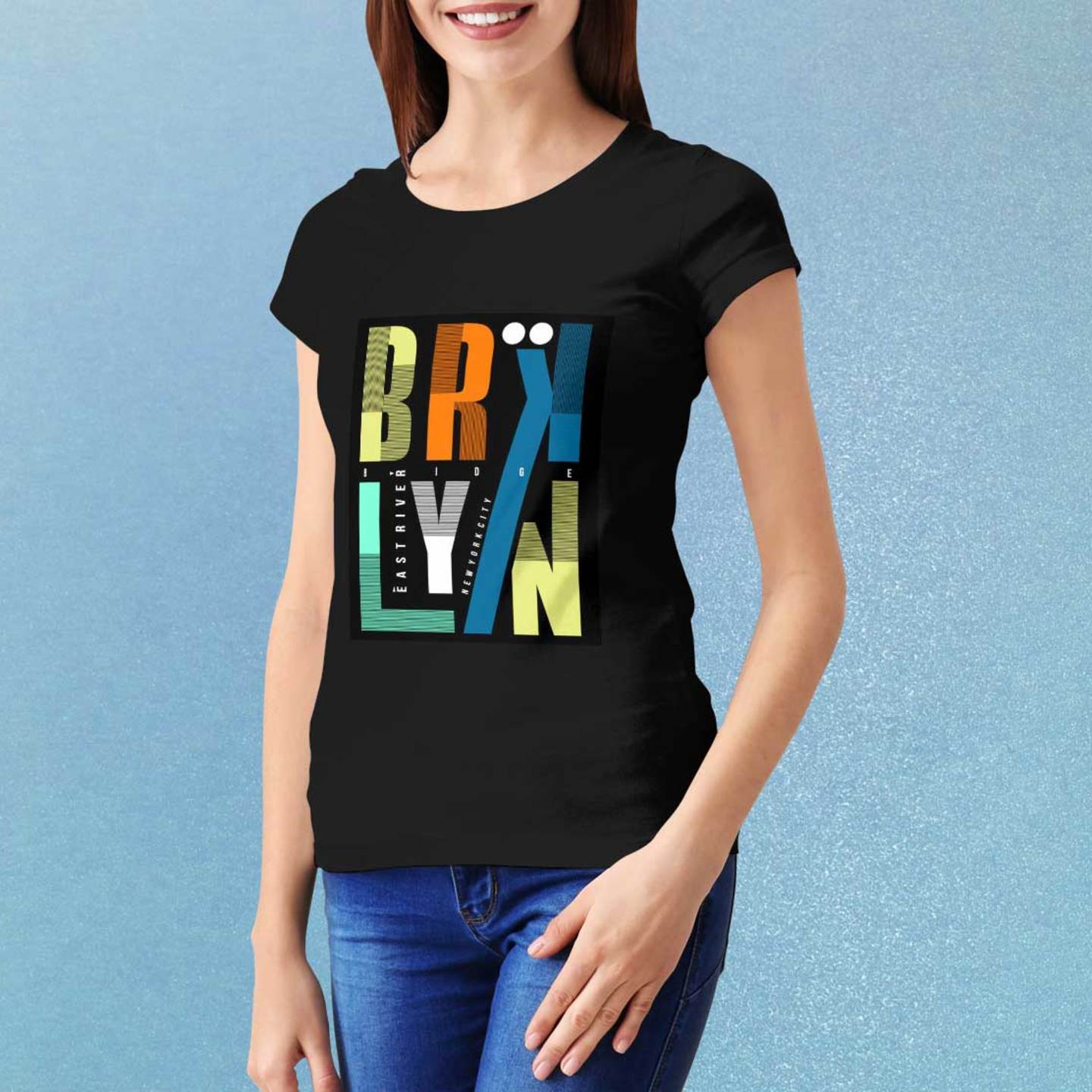 Talk By Fashion Brooklyn Typographic Women t-shirt
