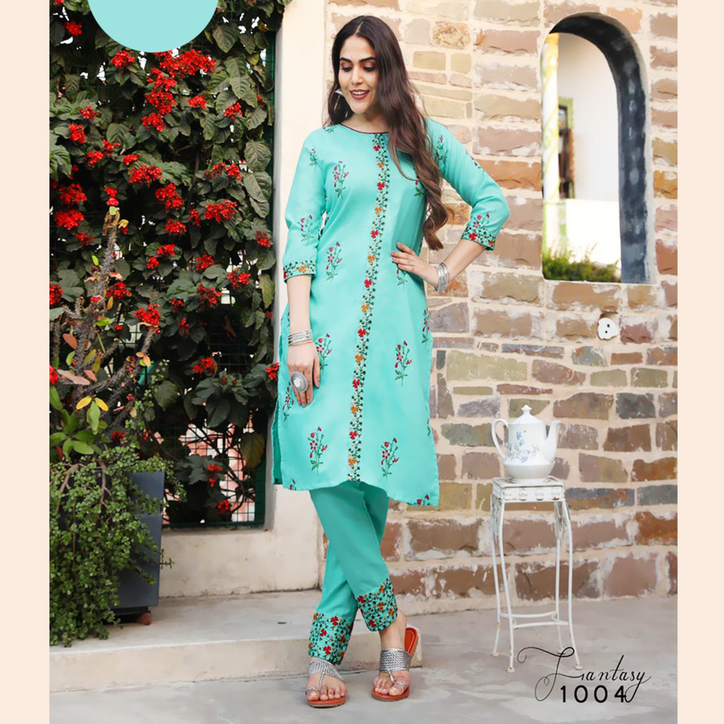Talk By Fashion Women Kurta with Straight Pants Set