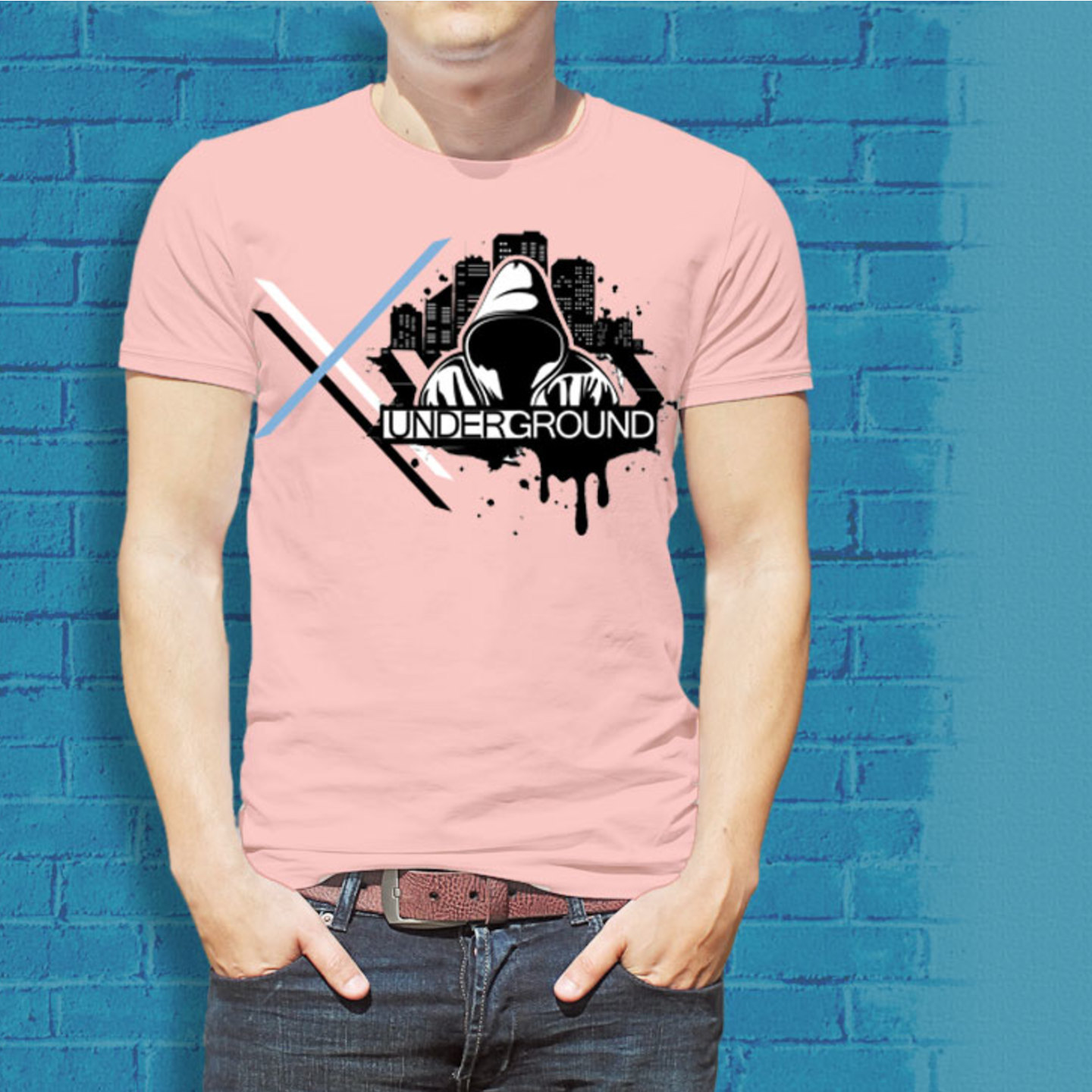 Talk By Fashion Under Ground Graphic T-shirt for Men