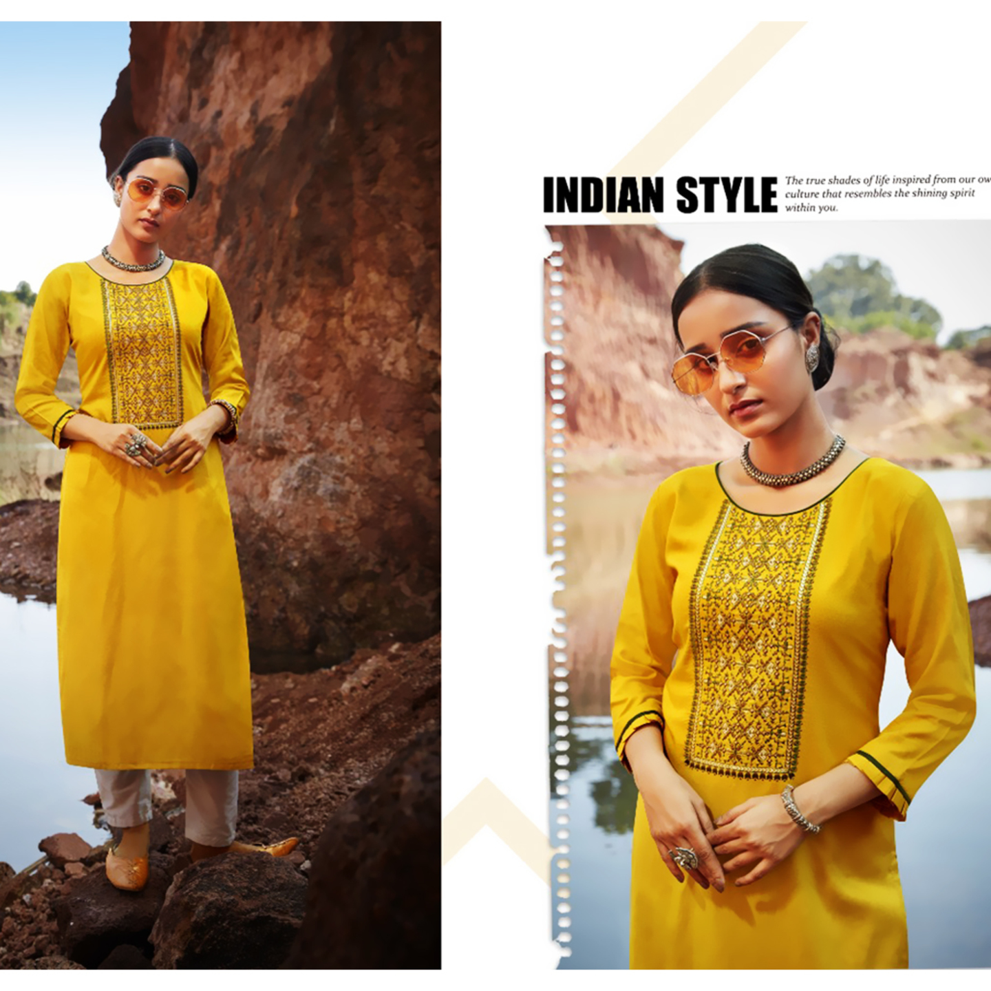 Talk By Fashion Women Seamless Embroidered Heavy Long Kurti