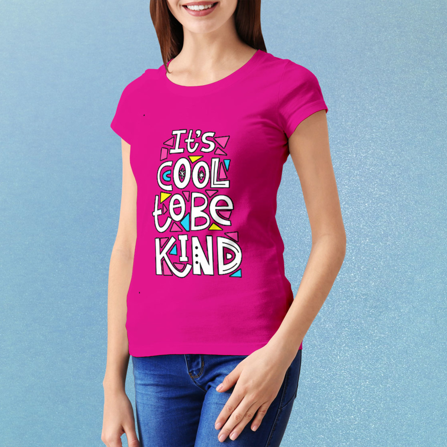 Talk By Fashion ITs COOL Pink Graphic Women t-shirt
