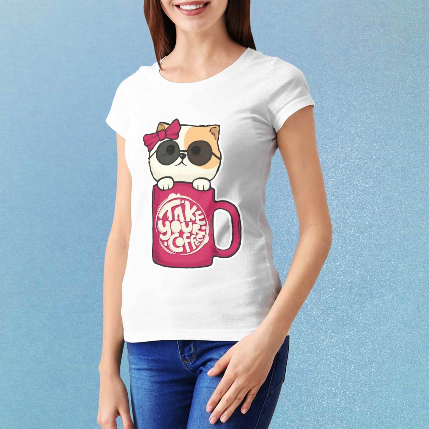 Talk By Fashion Cat MUG Graphic Women t-shirt