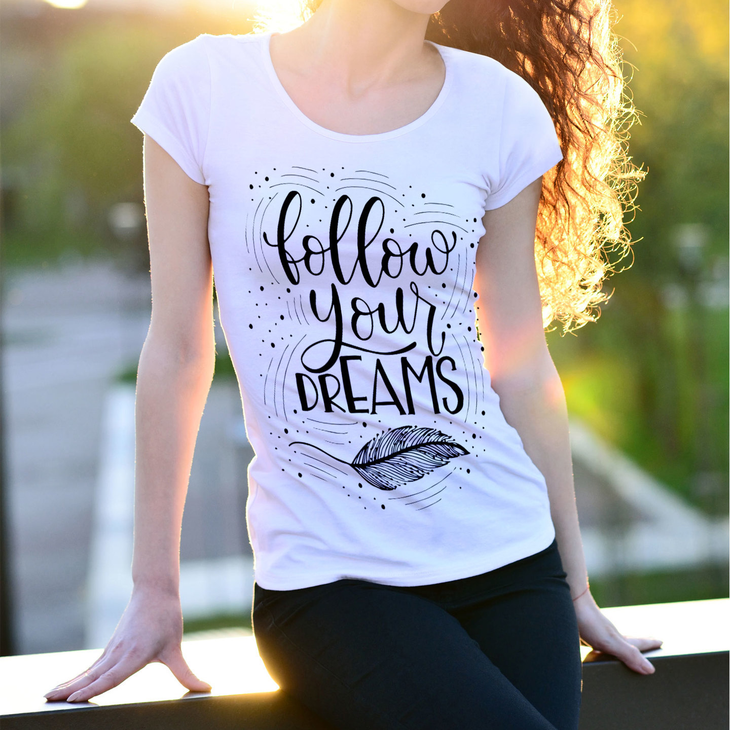 Talk By Fashion Follow Dreams Women t-shirt