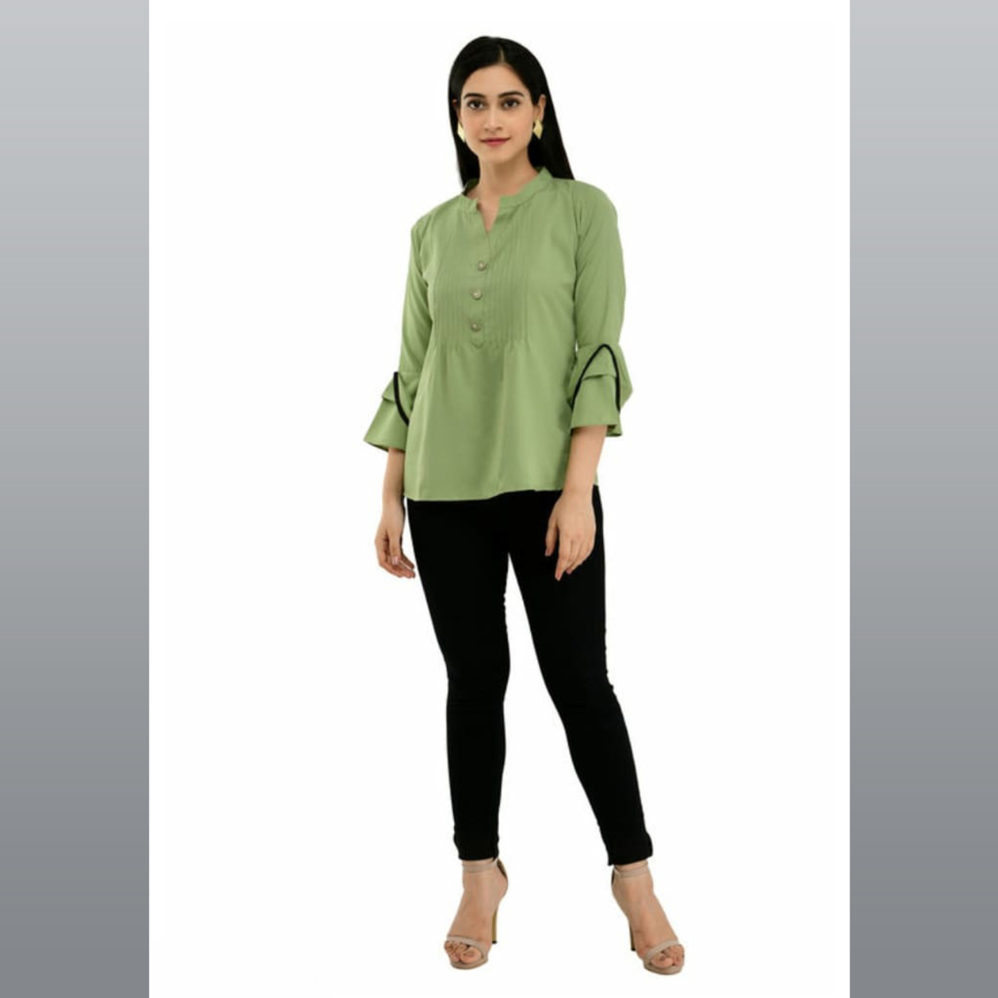 Talk By Fashion Solid Designer Top