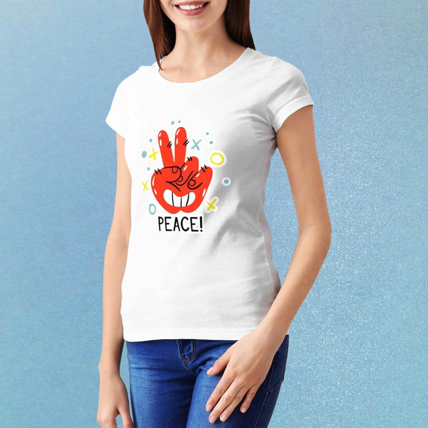 Talk By Fashion PEACE Graphic Women t-shirt