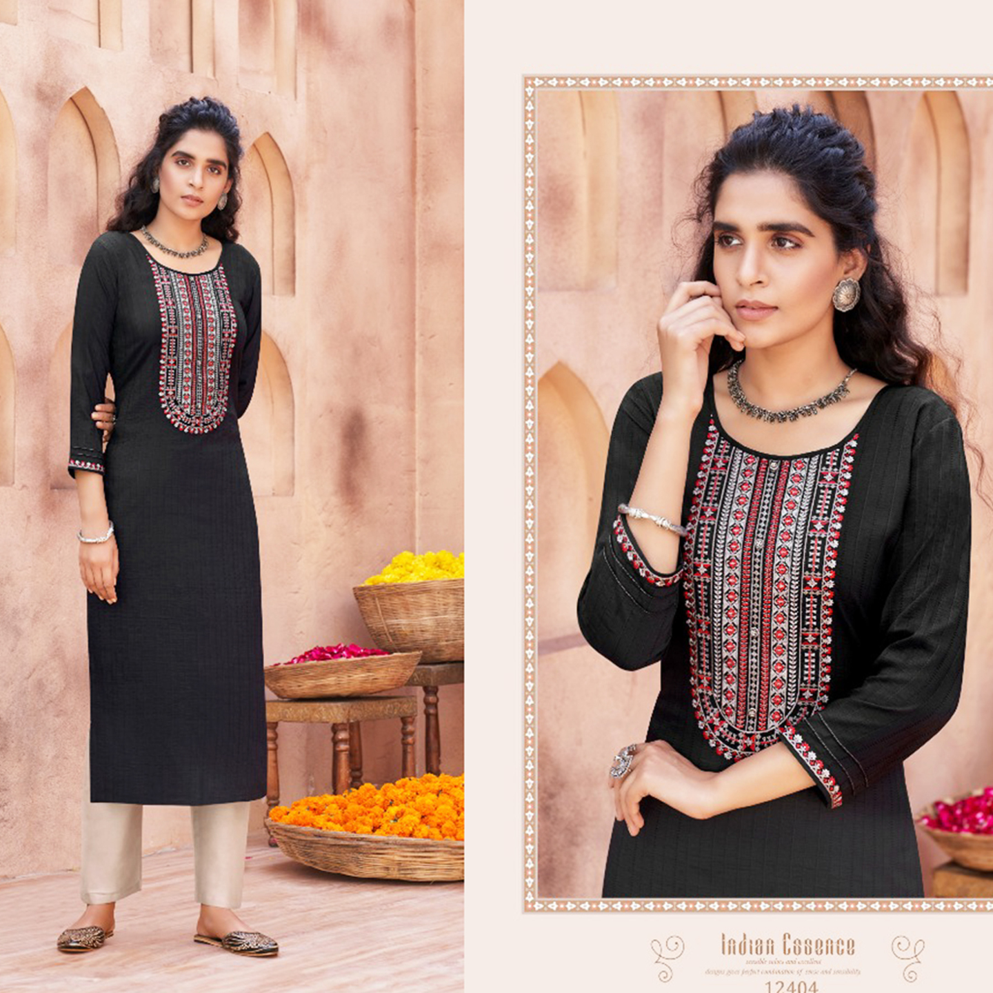Talk By Fashion Women Embroidered Heavy Long Kurti