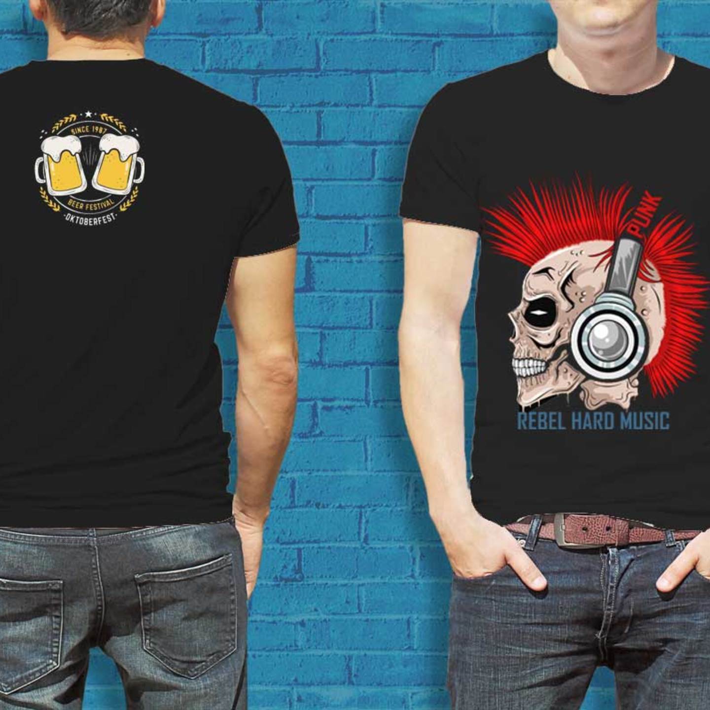 Talk By Fashion Rebel Hard Music designer T-shirt for Men