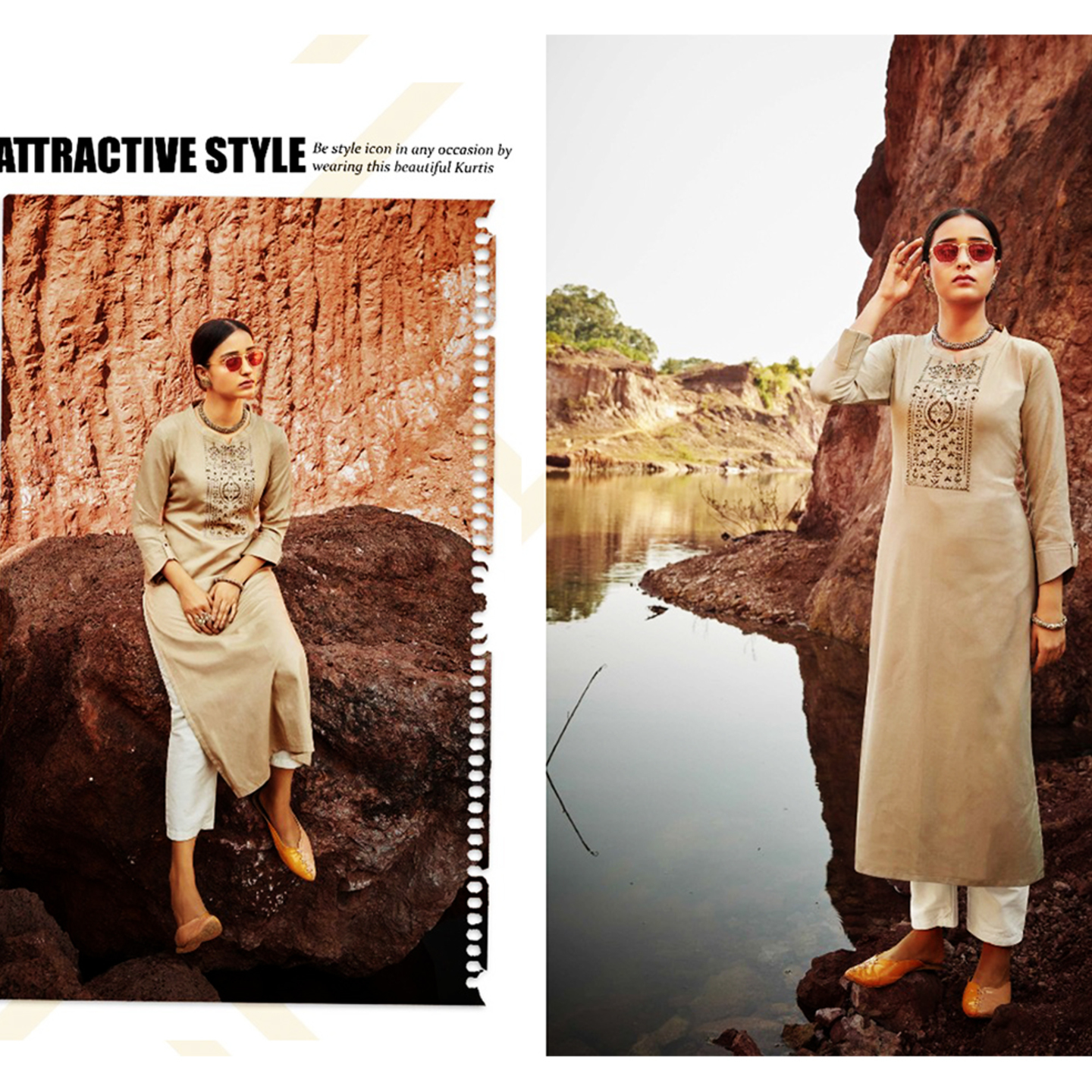 Talk By Fashion Women Seamless Embroidered Heavy Long Kurti