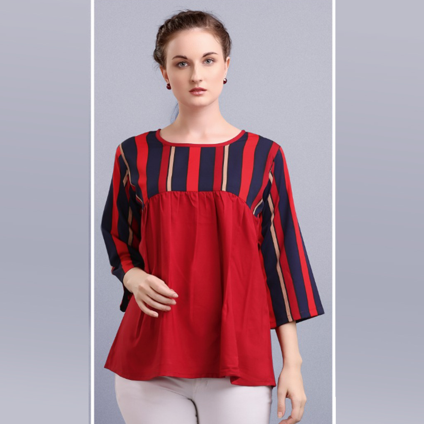 Talk By Fashion Stylish Casual Printed Top