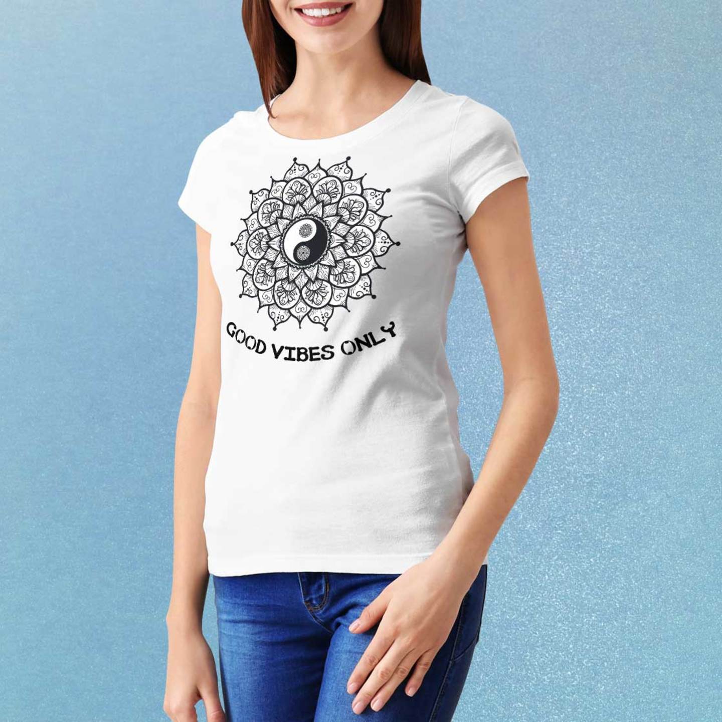 Talk By Fashion Yin-Yang Energetic designer Women t-shirt