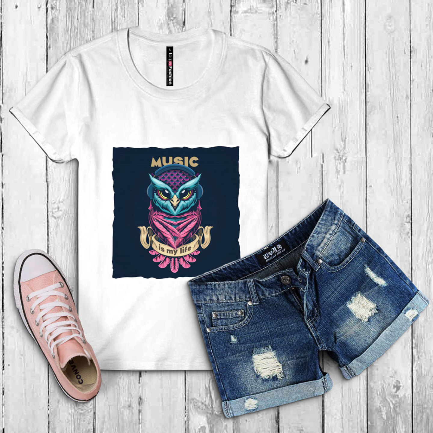 Talk By Fashion Owl Graphic Women t-shirt