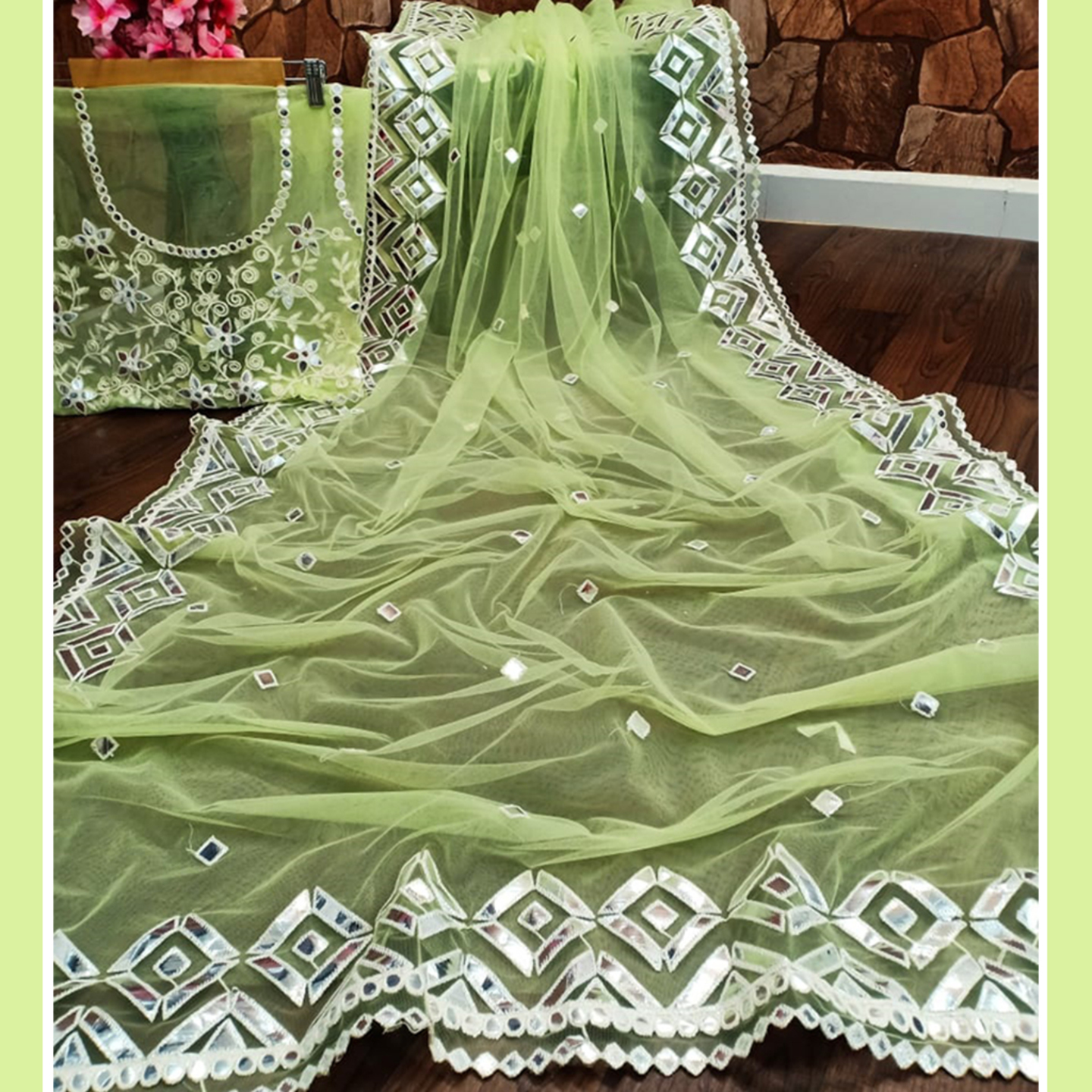 Talk By Fashion Women Seamless Embroidered Heavy Long Kurti