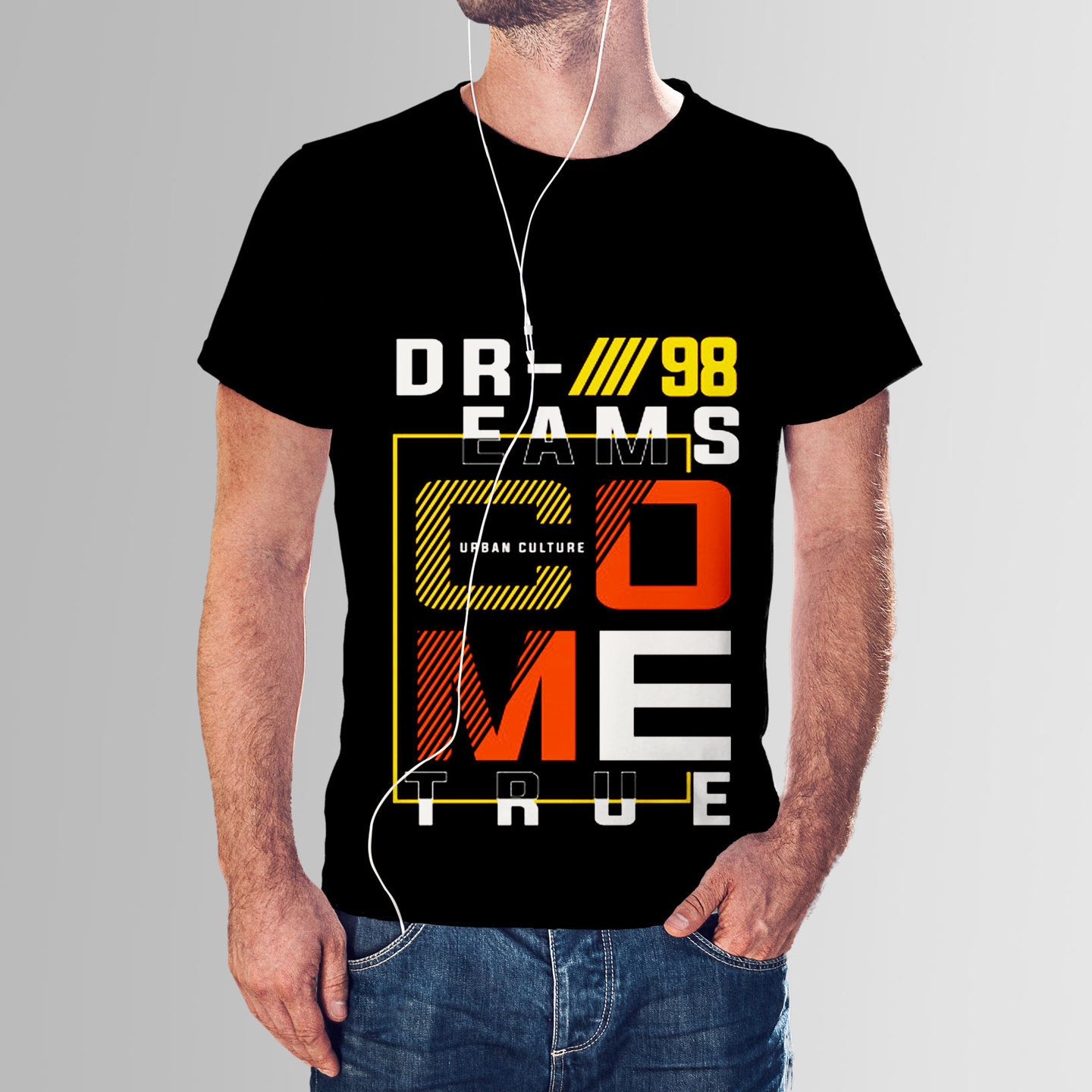 Talk By Fashion Typo Big Graphic t-shirt for Men