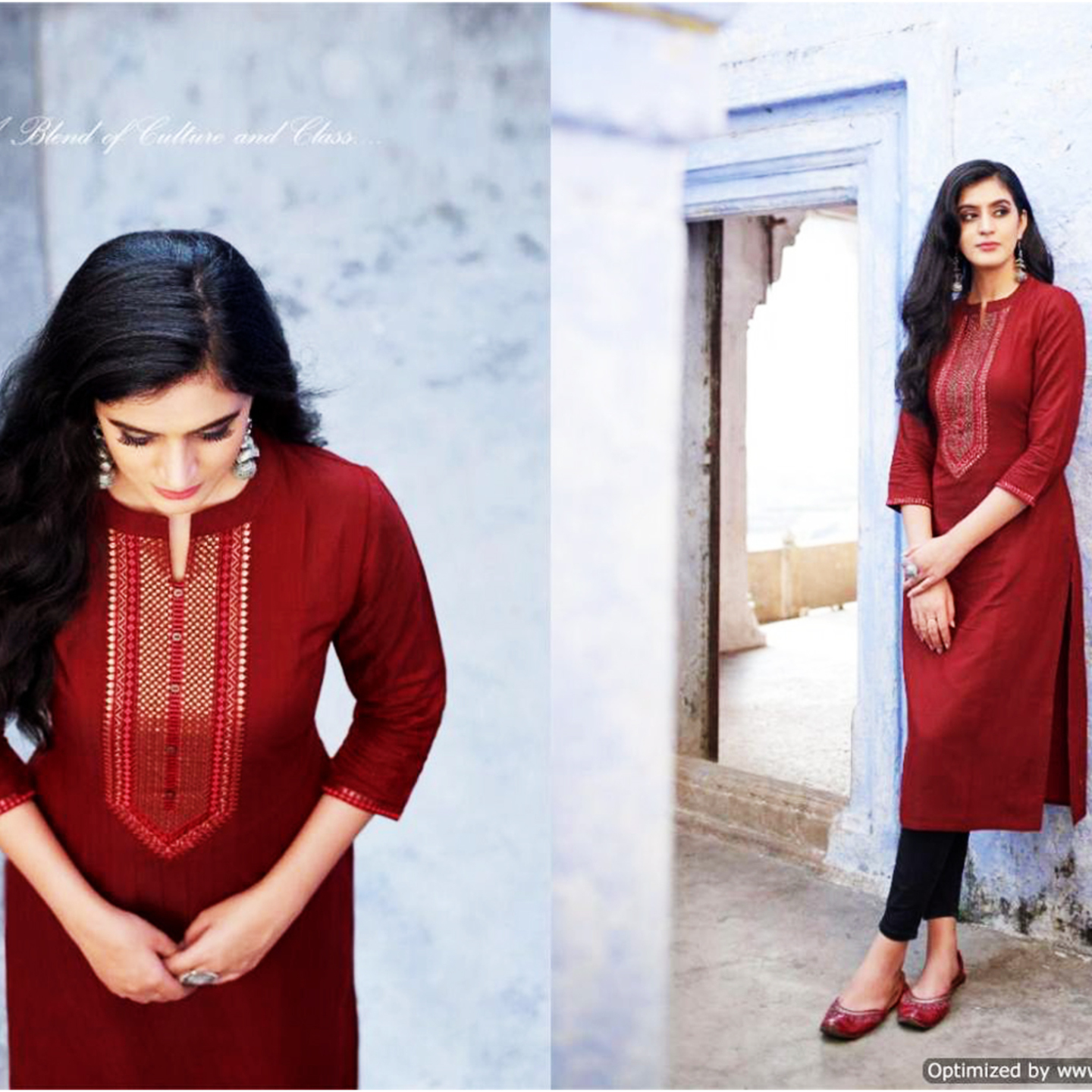 Talk By Fashion Women Seamless Embroidered Heavy Long Kurti 