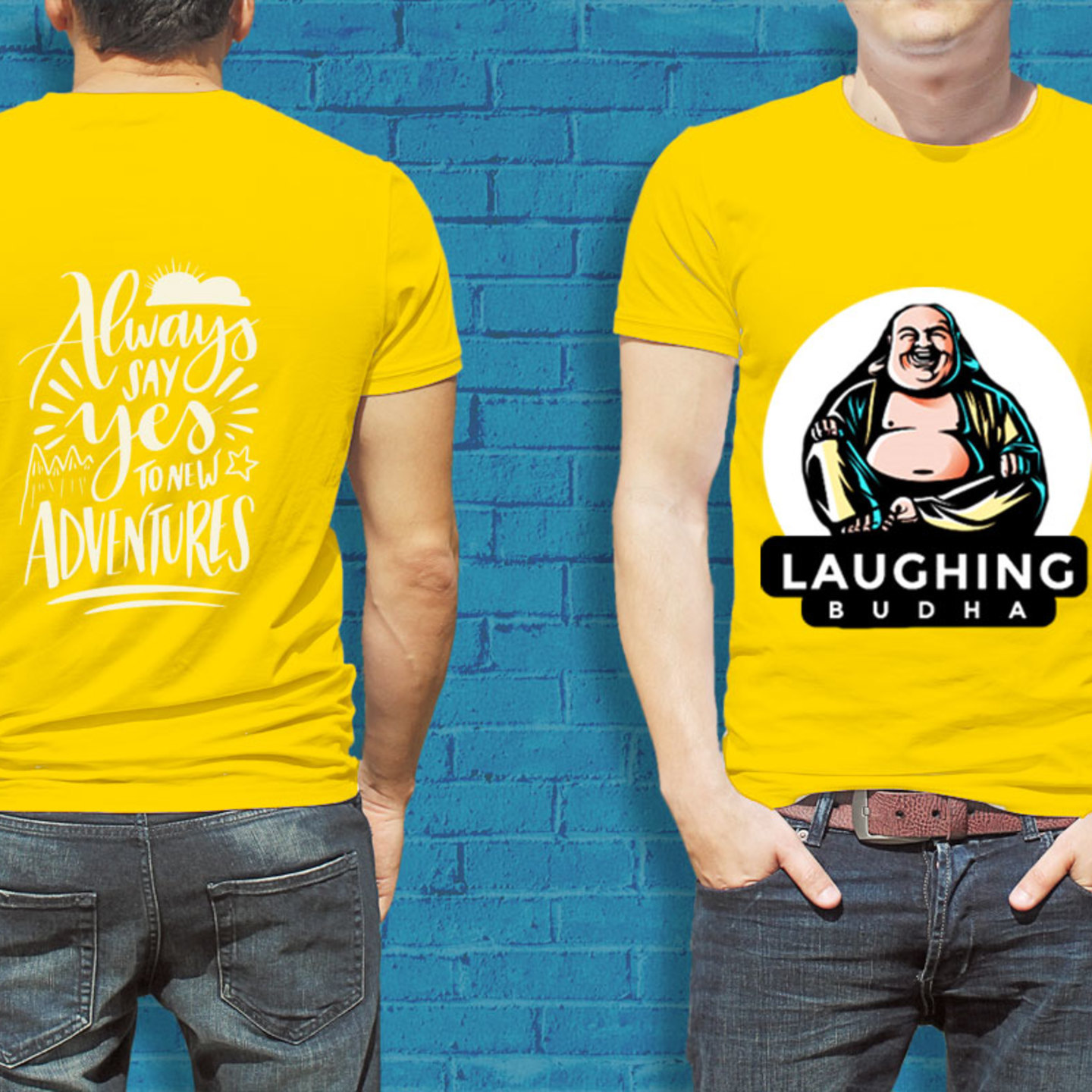 Talk By Fashion Laughing Buddha designer T-shirt for Men
