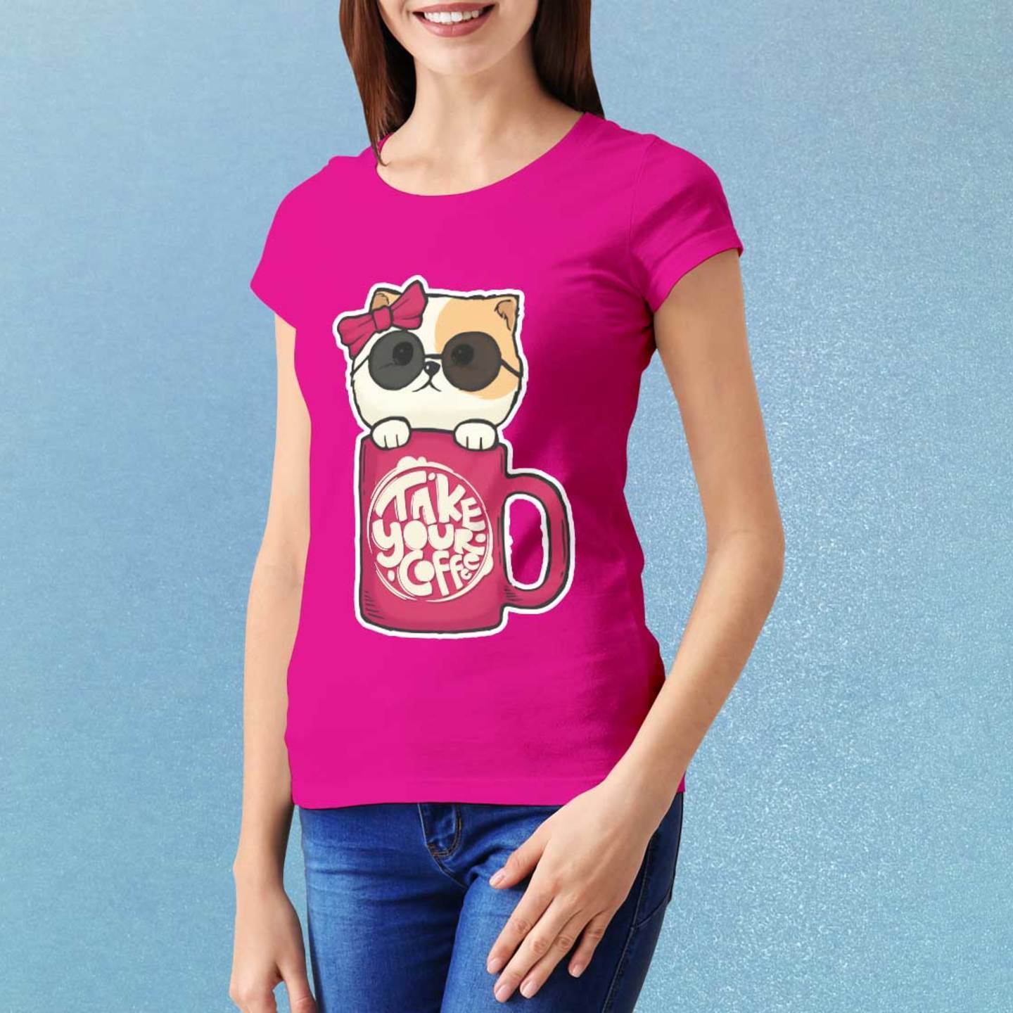 Talk By Fashion Cat Mug designer Women t-shirt