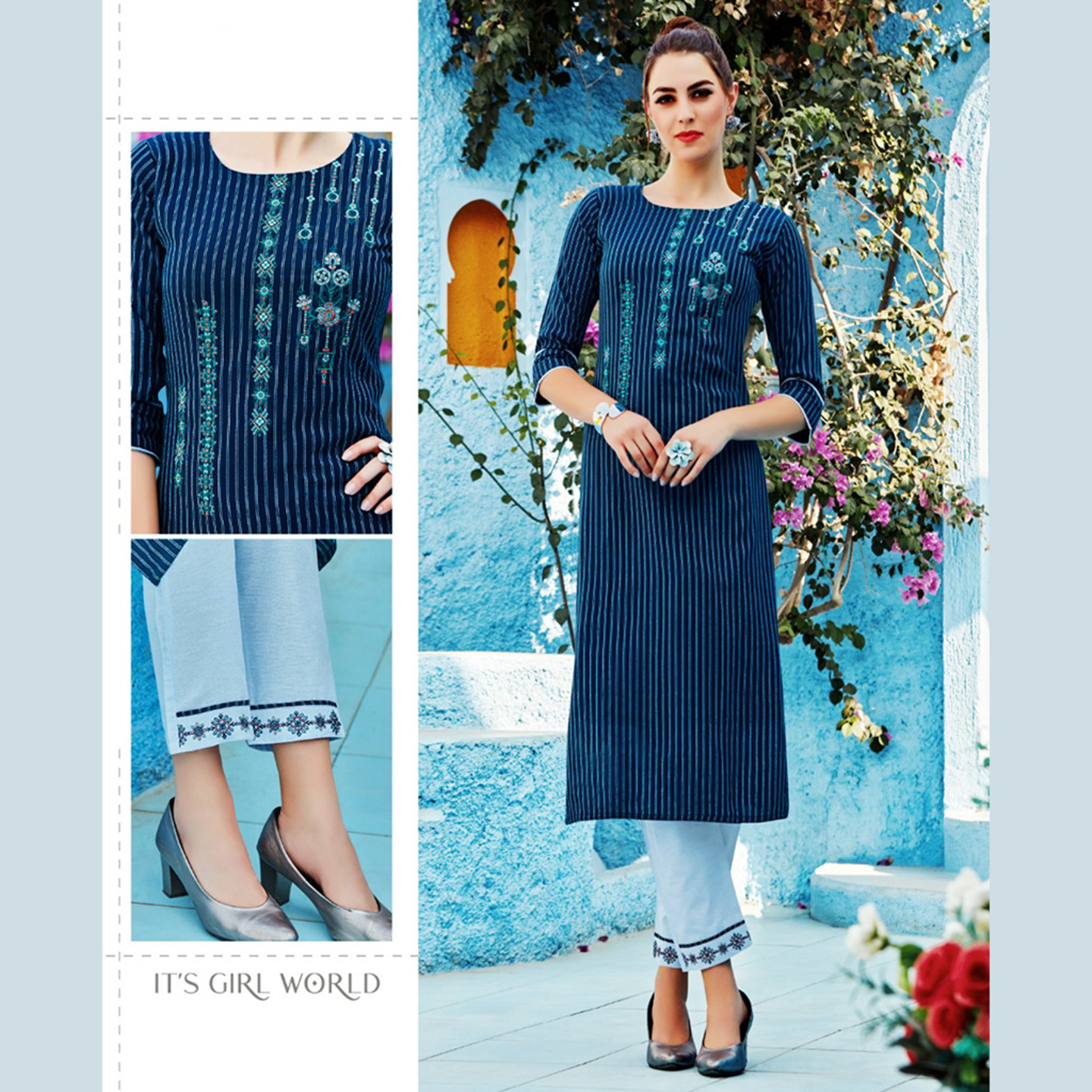 Talk By Fashion Women Fancy Kurta with Pant Set