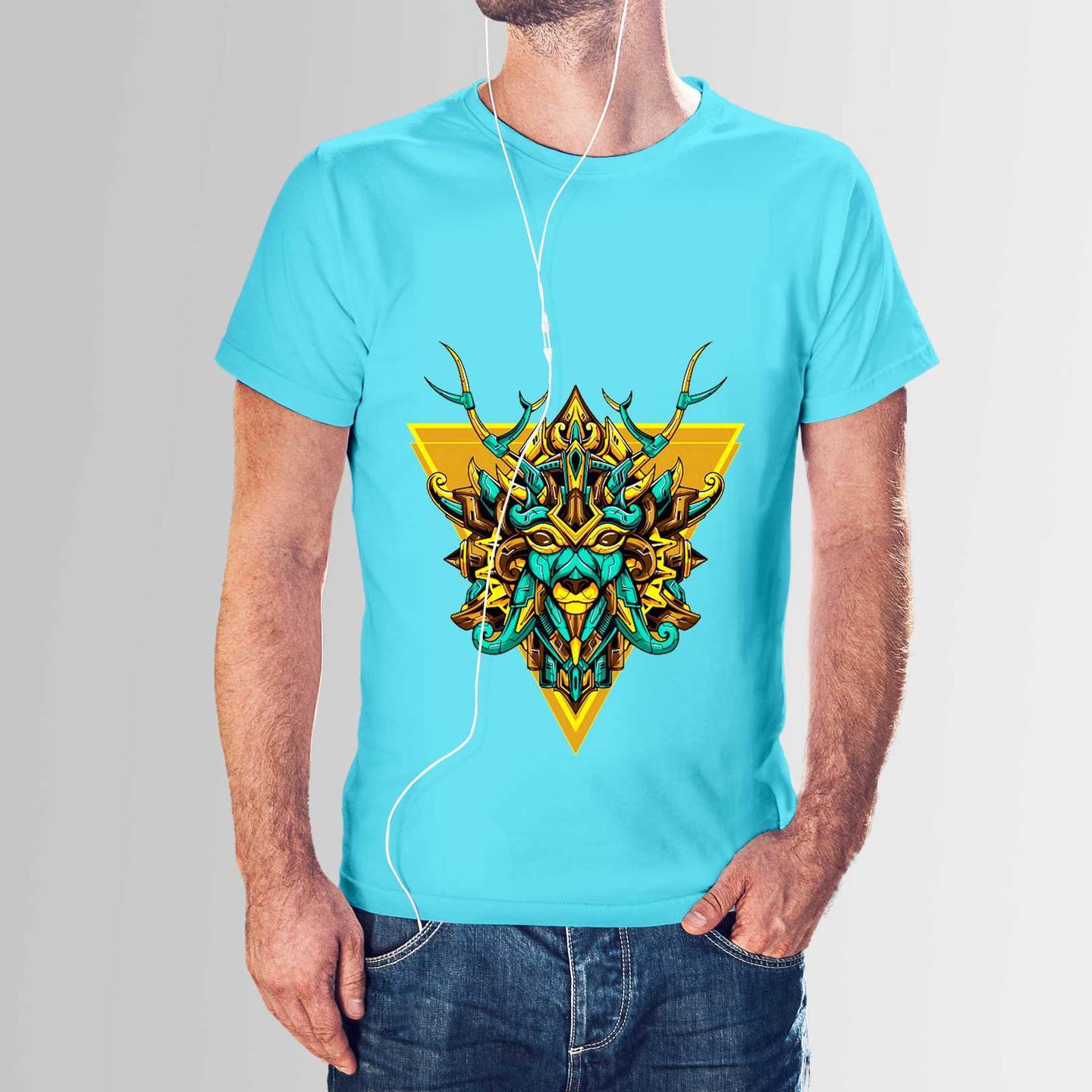 Talk By Fashion creative deer graphic t-shirt for Men