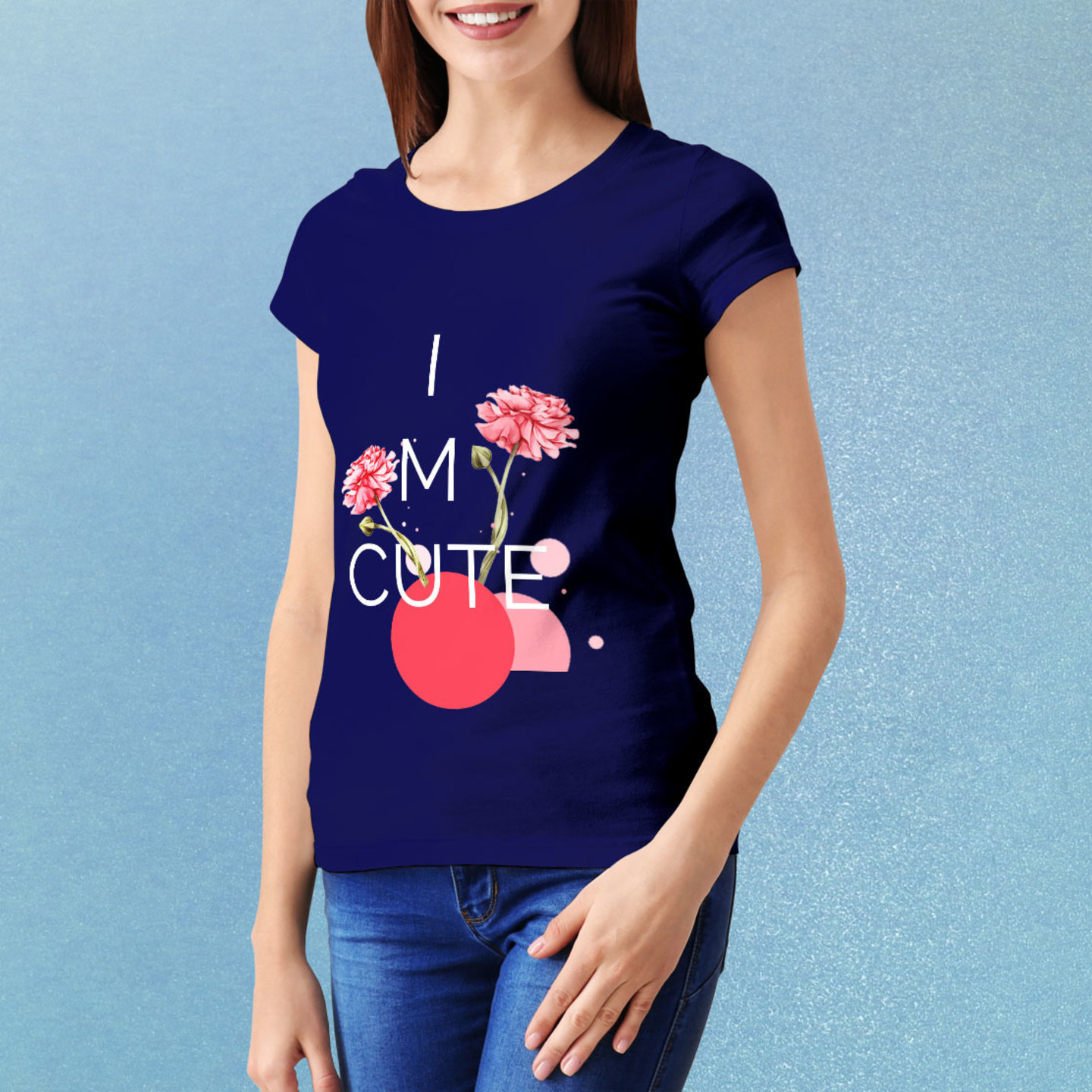 Talk By Fashion I M CUTE Graphic Women t-shirt