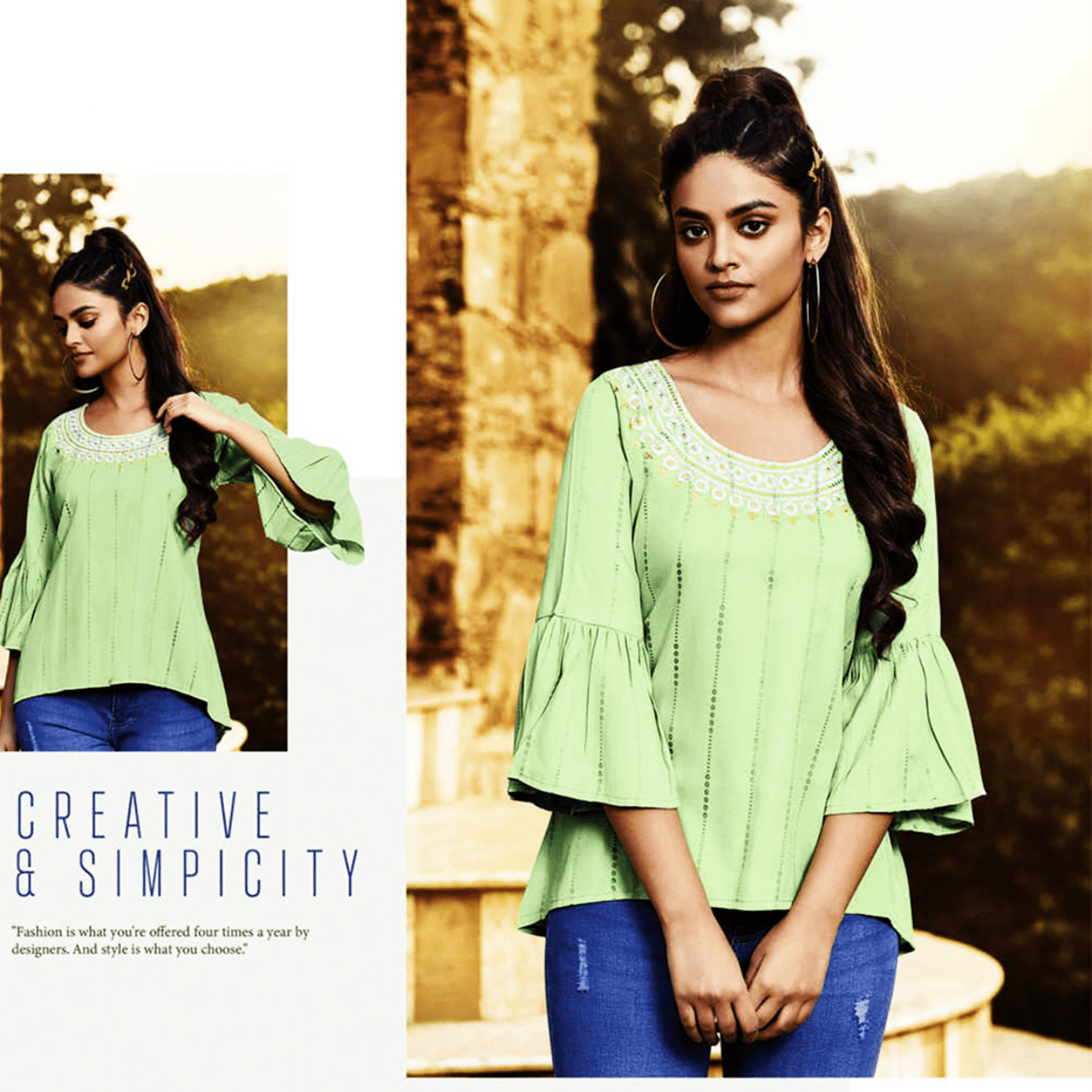 TALK BY Fashion Women Solid Fancy Shot Top Pistachio Light green