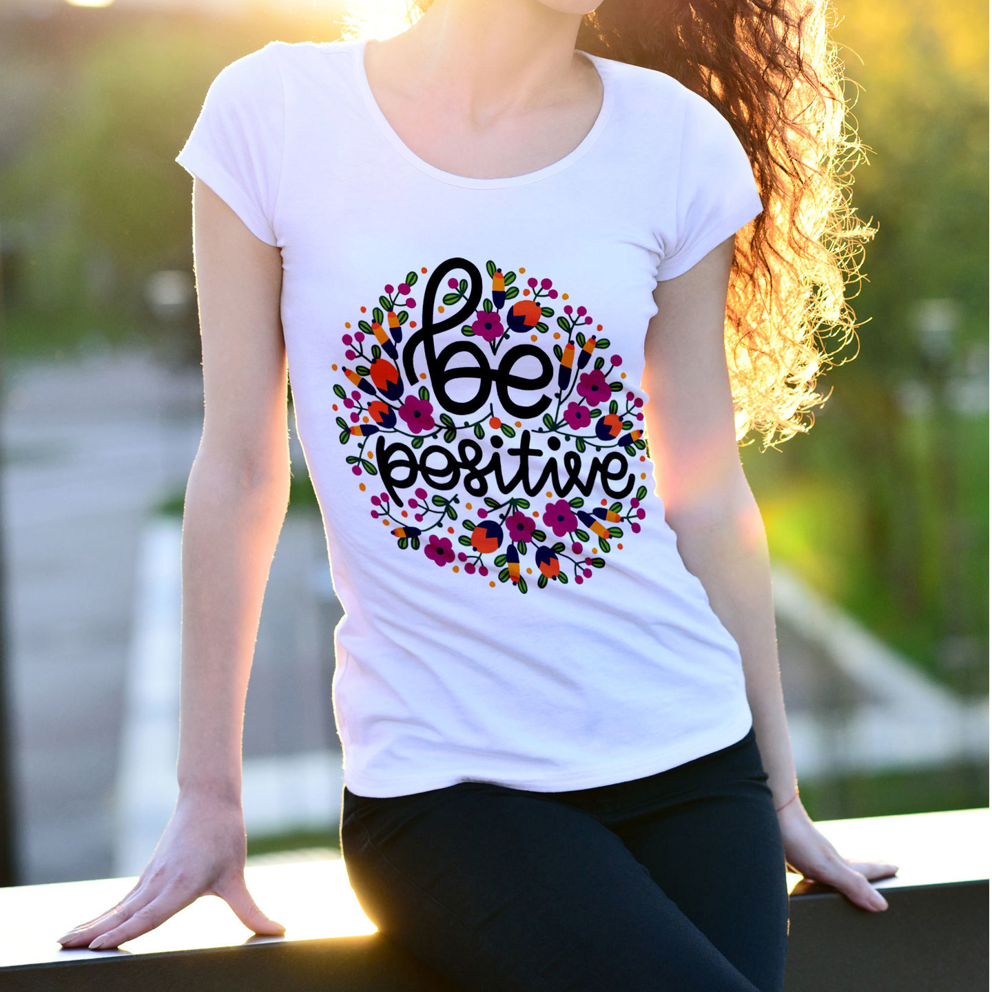 Talk By Fashion Floral Graphic tee for Women