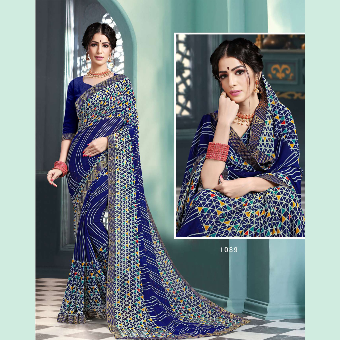 Talk By Fashion Women Soft Georgette Printed Saree