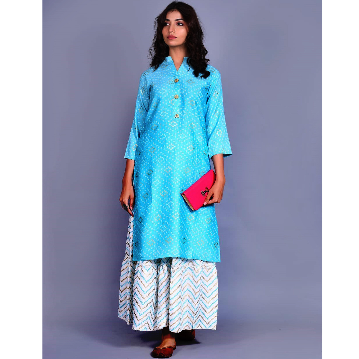 TBF Long Kurta Skirt Set