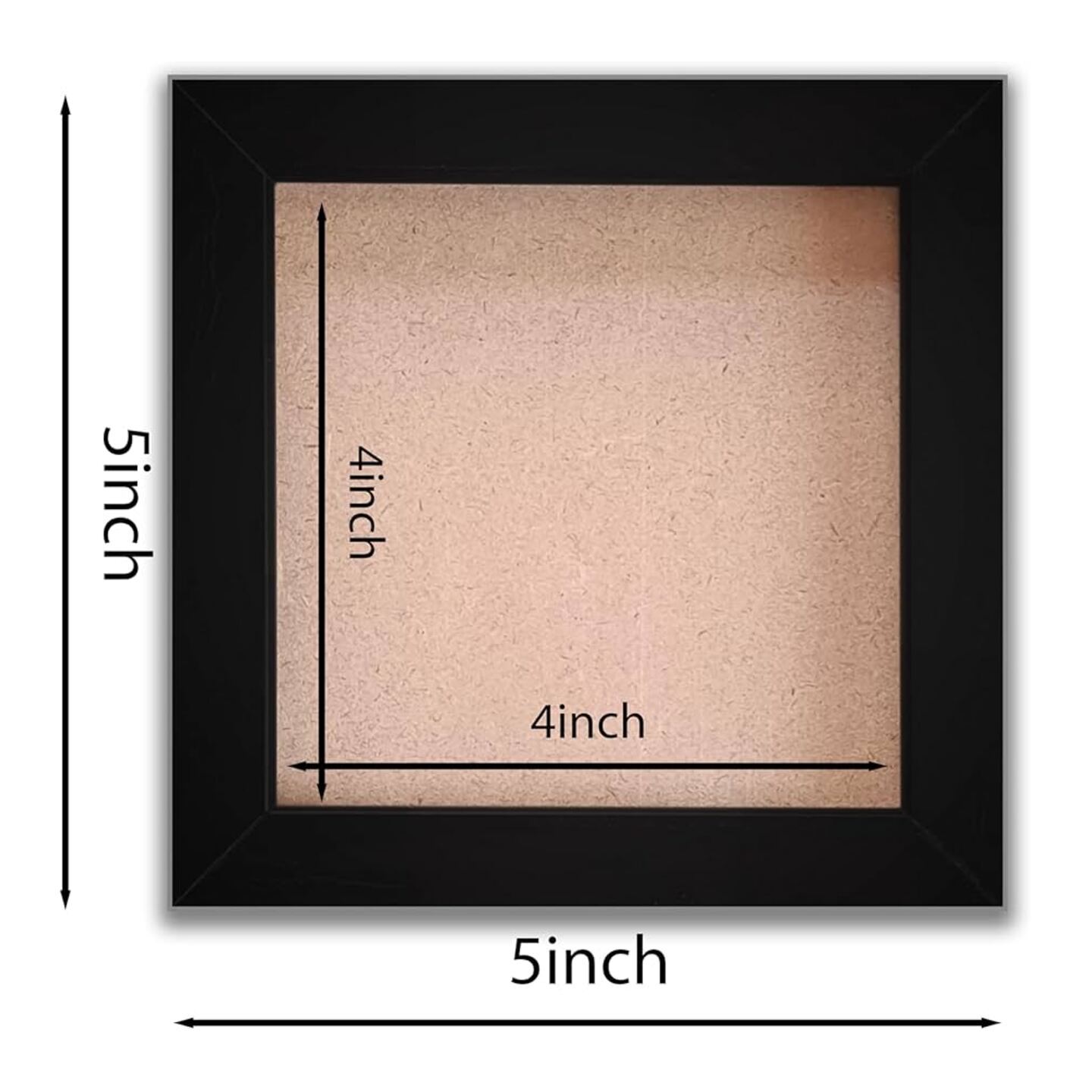 Black Photo Frame Size 4x4 inch