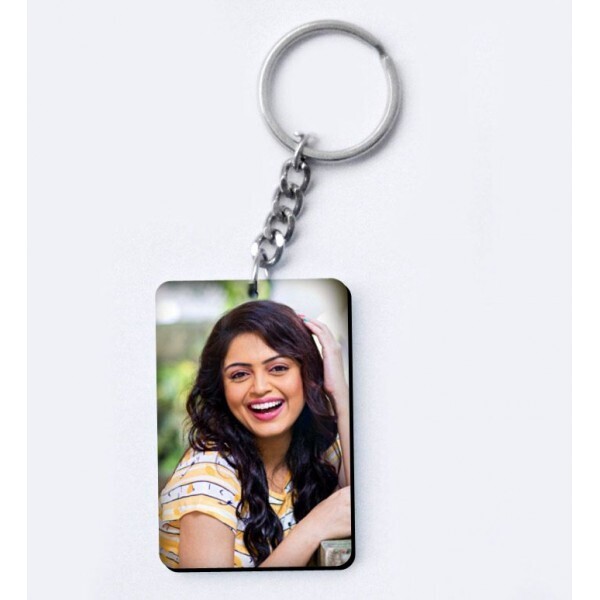 Wooden Key Ring Rectangle Shape