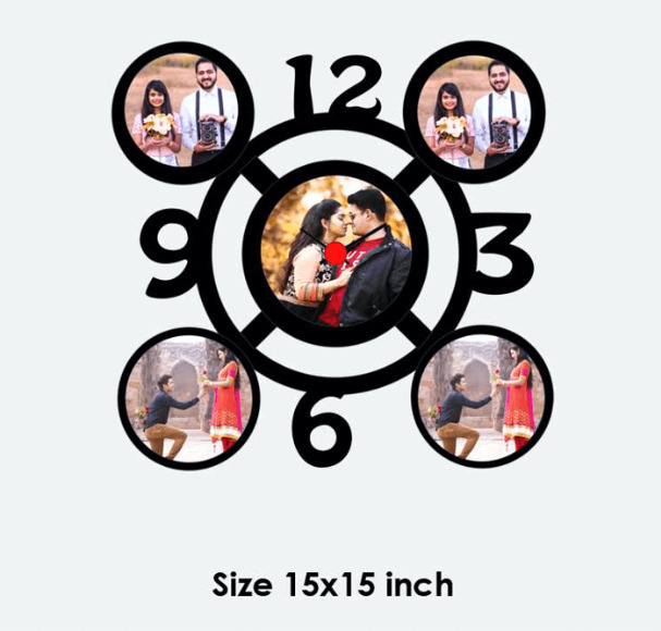 Wooden wall Clock Frame- Dude