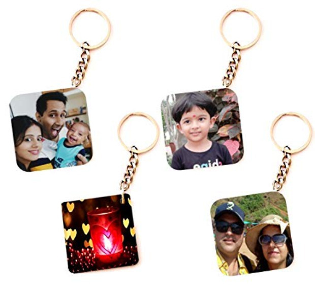 Wooden Key Ring Square Shape Pack of 1