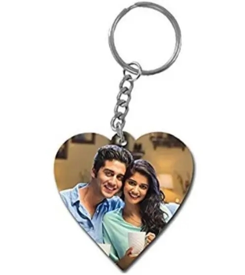 HRS Heart Wooden Keychain