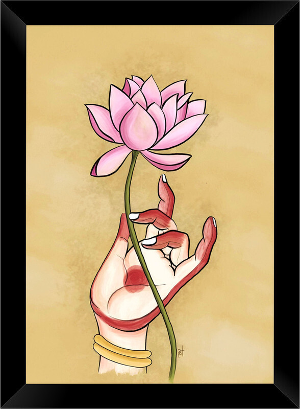 Luxurious Wall Dcor Photo Frame  Painting Look, Unbreakable Glass