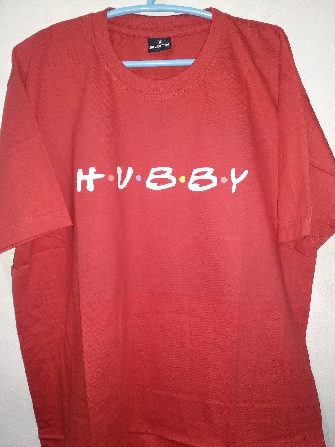 Couple T-shirt Cotton (Red Color Pair)