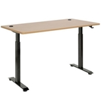 PNEUMATIC LIFT SIT STAND DESK BLACK