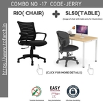 Work from Home Combo JERRY SL 50 TABLE + RIO CHAIR