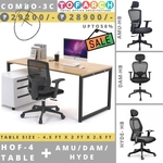 Table Chair Combo - 3C HOF 4 Table + AMU DAM HYDE Chair