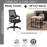 Work from Home Combo ADOLF SETU TABLE + PEAR CHAIR
