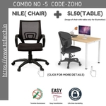 Work from Home Combo ZOHO SL50 TABLE + NILE CHAIR