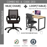 Work from Home Combo ZEO LOOP TABLE + NILE CHAIR