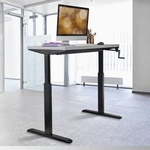 MANUAL WORKSTATION Black Legs and White Top