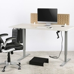 MANUAL SIT STAND DESK GREY