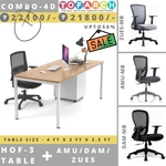 Table Chair Combo - 4D HOF 3 Table + AMU DAM ZUES Chair