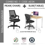 Work from Home Combo AEON SL 50 TABLE + PEAR CHAIR