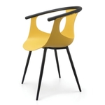 Beautiful Cafe Chair Looks for Dining Purpose and Long Sitting with Backrest and Armrest
